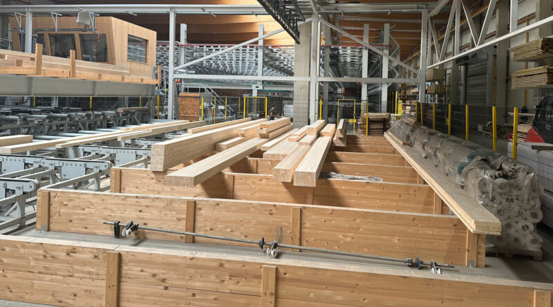 Produktionshallen Sägewerk