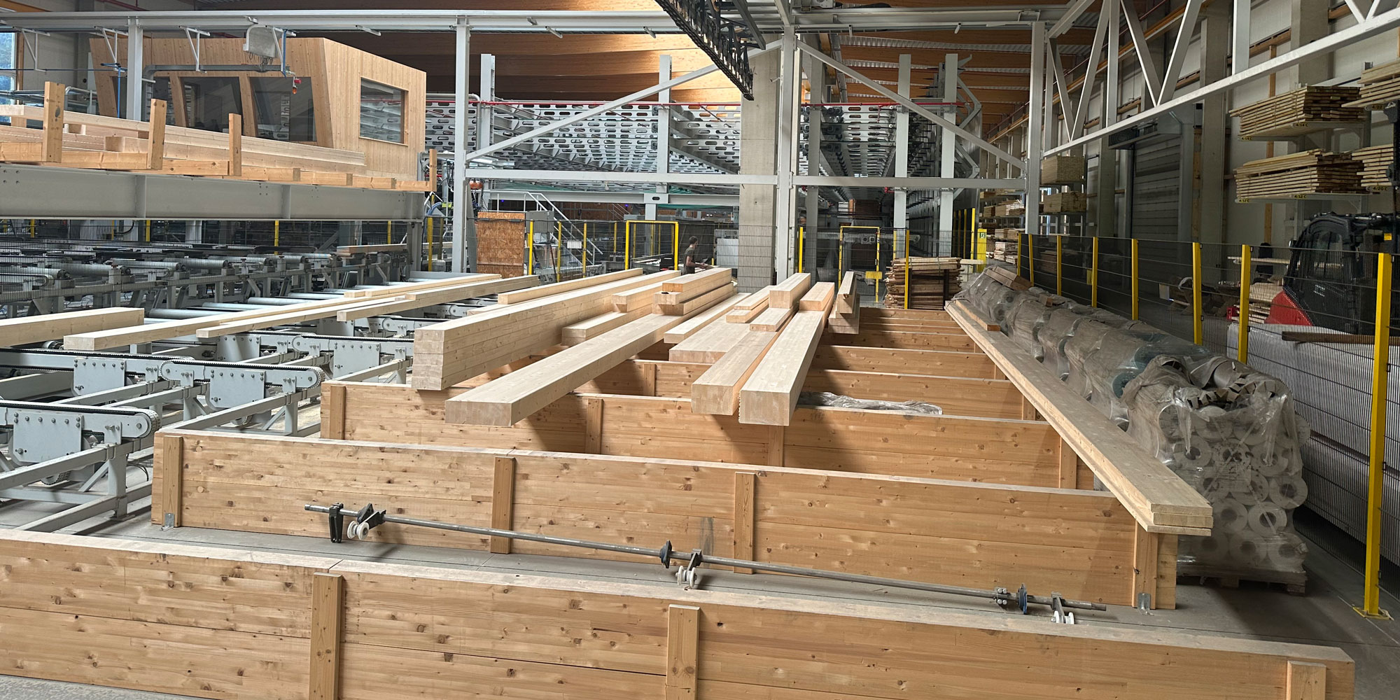 Produktionshallen Sägewerk